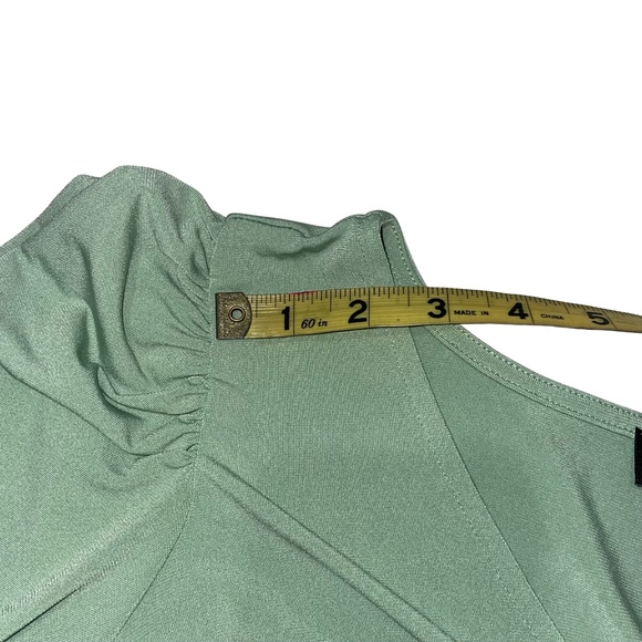 Eloquii Women's Green Long Sleeve Maxi V-Neck Cross Front W/Tie Belt Sz… - Picture 10 of 15